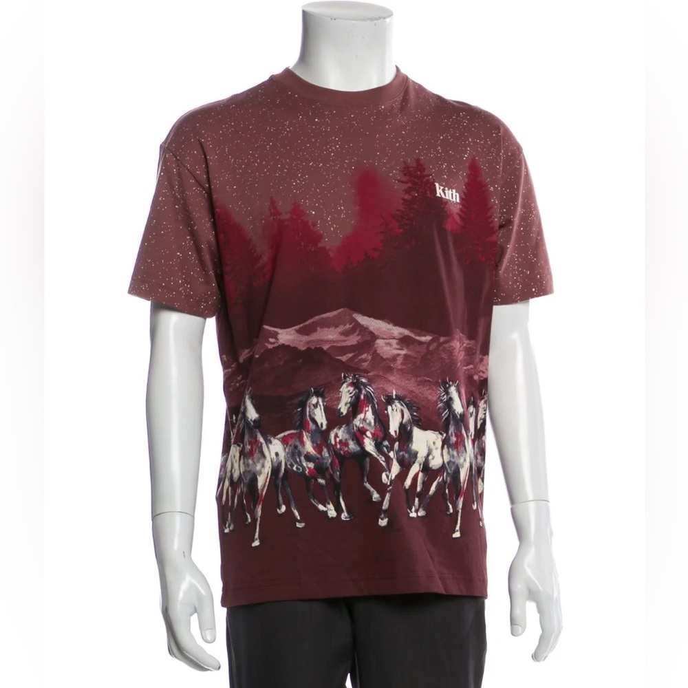Kith Horses Graphic Print Crew Neck T-Shirt
Size: XS